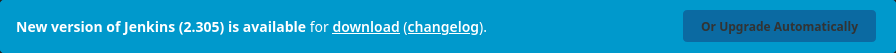 A Jenkins update message ‘Jenkins update message’